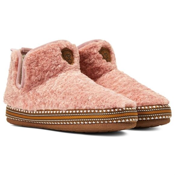 Ariat Ladies Ankle Bootie Slipper - Pink Size L 8.5-9 New In Box Model 2238-650 - Picture 4 of 6